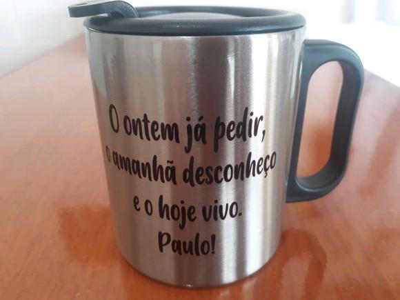 Caneca Térmica de Alumínio Personalizada