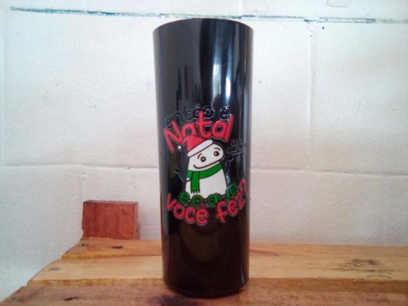 Copo Long Drink Preto Personalizado