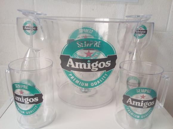 Kit Balde De Gelo E Caneca De Chop