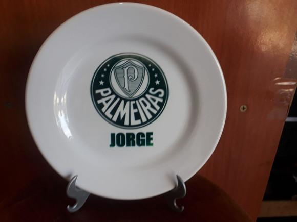 Prato de Porcelana com Suporte