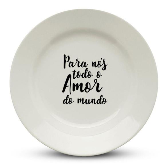 Prato Dia dos Namorados Personalizado