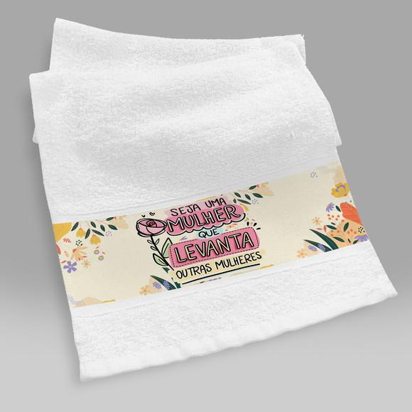 Toalha Lavabo Dia das Mulheres Personalizada
