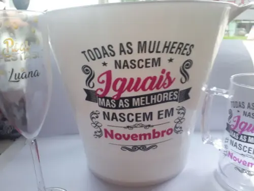 Balde de Gelo em acrílico Personalizado
