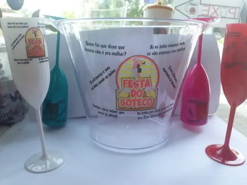 Balde de Gelo em acrílico Personalizado