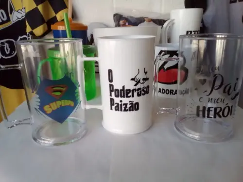 Caneca Acrílica 350ml Kit Personalizado