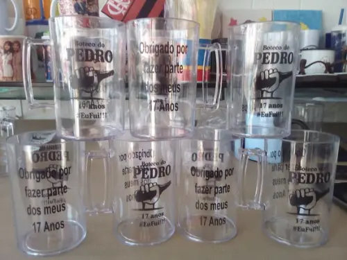 Caneca Acrílica 350ml Kit Personalizado