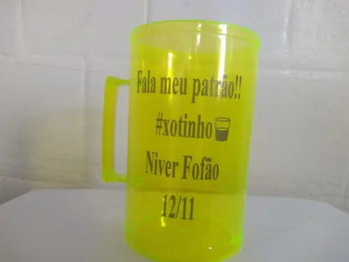 Caneca Acrílica Colorida 300ml Kit Personalizado