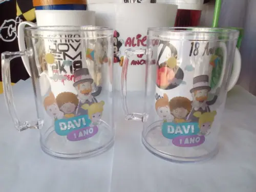 Caneca Acrílica 350ml Kit Personalizado