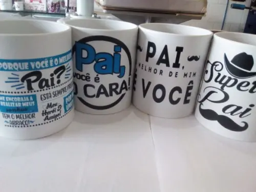 Caneca Laser Kit Dia dos Pais Personalizada
