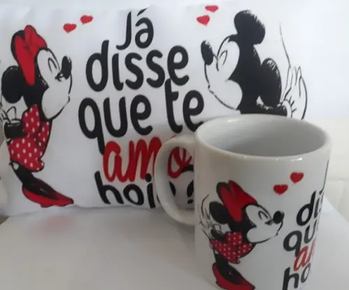 Kit Almofada e Caneca Personalizado