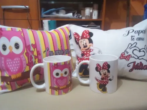Kit Almofada e Caneca Personaliza c/ Frase Personalizada