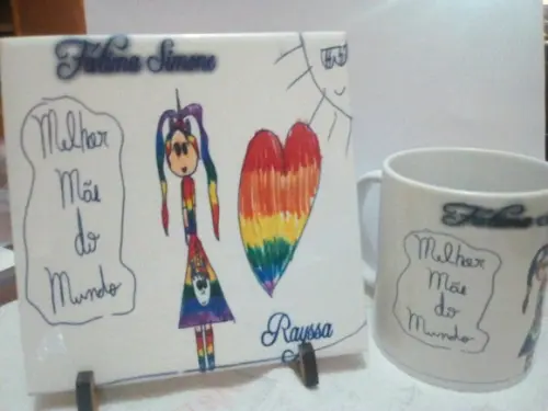 Kit Azulejo e Caneca Personalizado