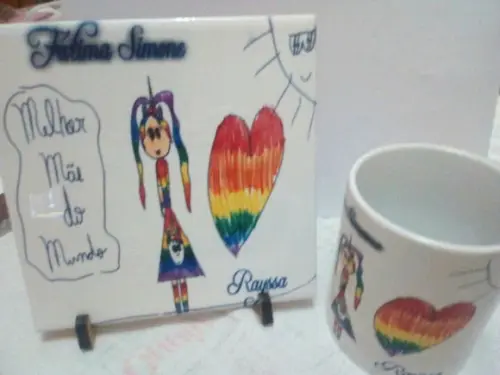 Kit Azulejo e Caneca Personalizado