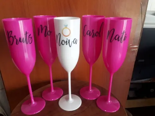 Kit Taça de Champanhe Personalizada