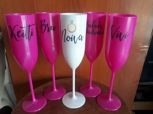 Kit Taça de Champanhe Personalizada