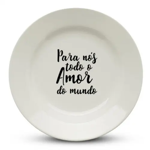 Prato Dia dos Namorados Personalizado