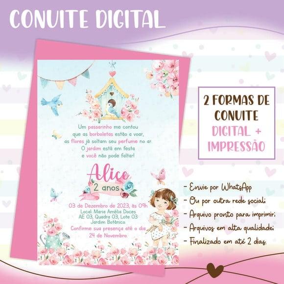 Convite Digital Jardim Encantado
