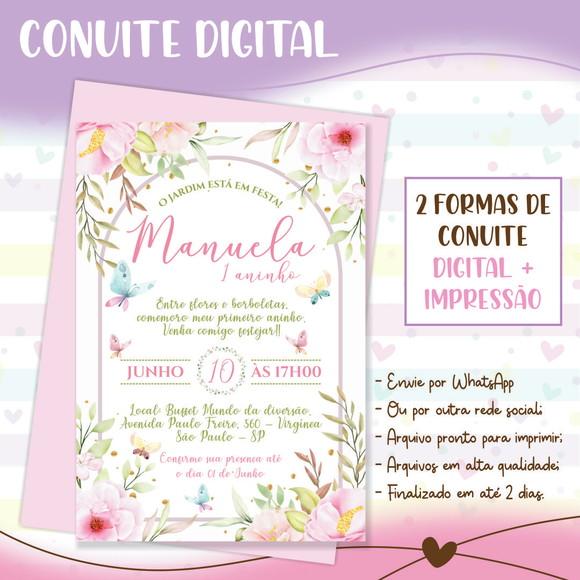 Convite Digital Jardim das Borboletas