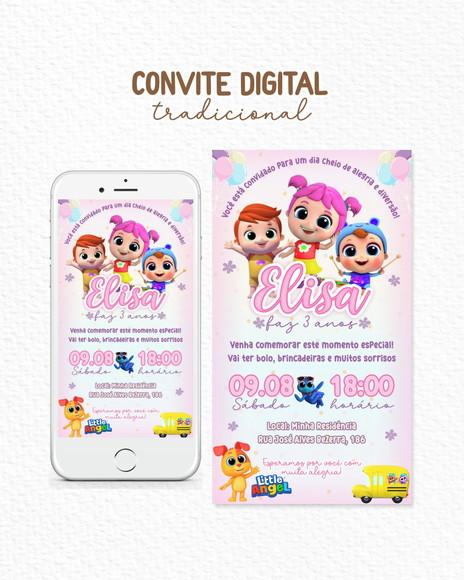 Convite Digital Little Angel