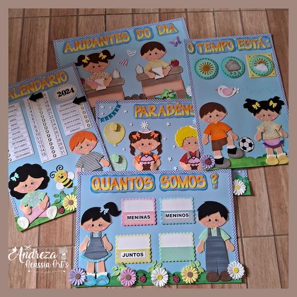 Kit 5 Painéis Crianças