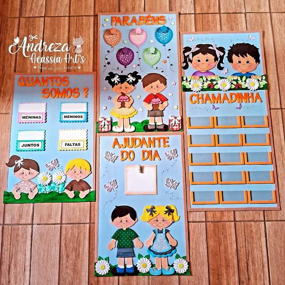 Kit 4 Painéis Crianças