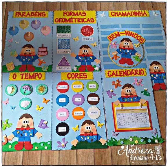 Kit 7 Painéis Sr Alfabeto