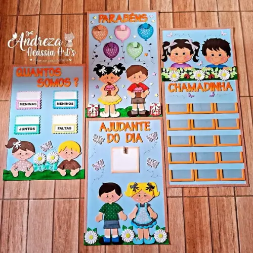 Kit 4 Painéis Crianças