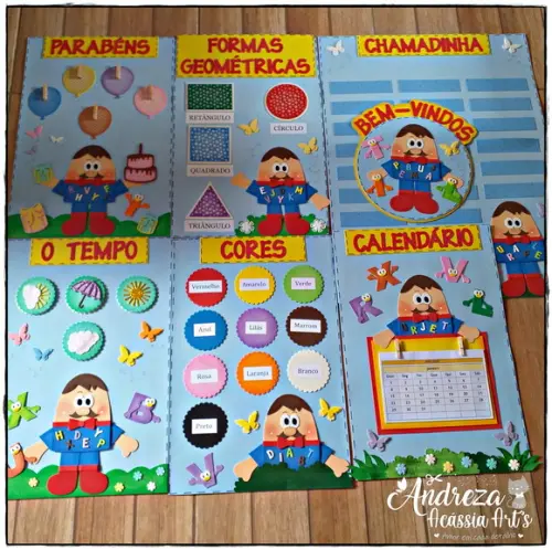 Kit 7 Painéis Sr Alfabeto