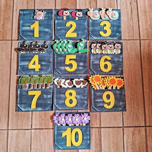 Numeros e Quantidades Palitoches
