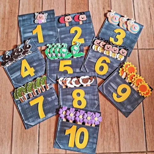 Numeros e Quantidades Palitoches