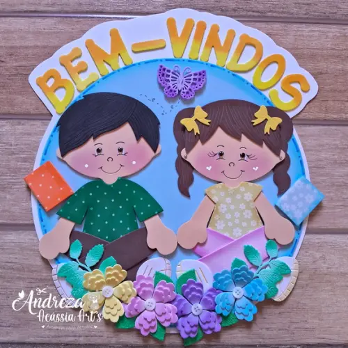 Placa bem vindos