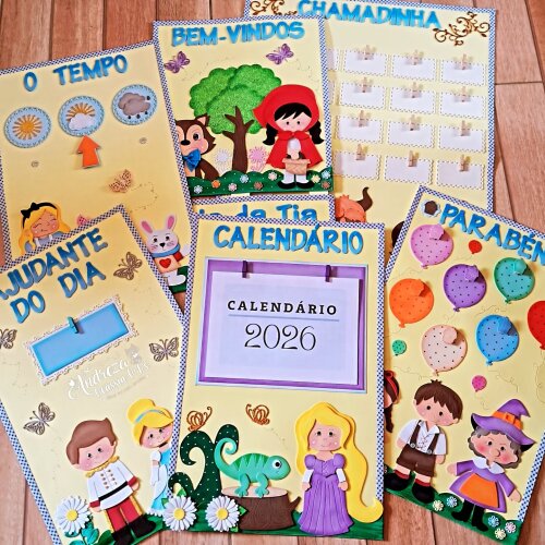 Kit Decoração Sala de Aula Contos Infantis
