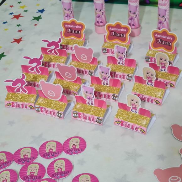Aventureira Rosa - Mini Lembrancinhas