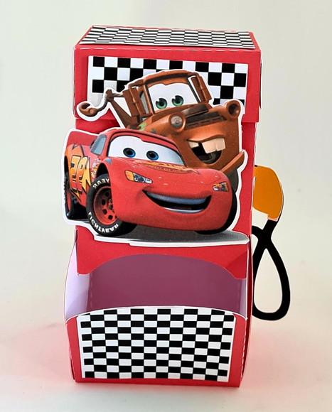 Caixa Bomba de Gasolina Carros - Mcqueen