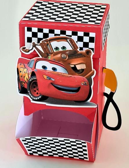 Caixa Bomba de Gasolina Carros - Mcqueen