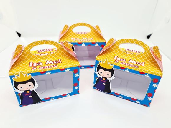 Caixa Box com Alça Branca de Neve Cute