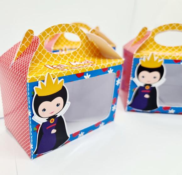 Caixa Box com Alça Branca de Neve Cute