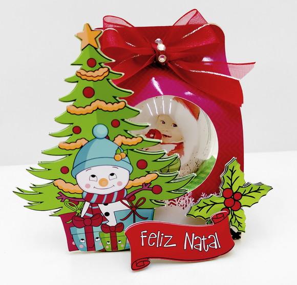 Caixa com Bola Natal Personalizada