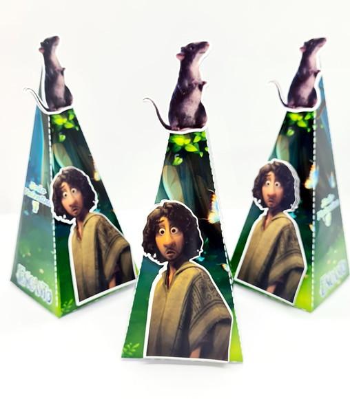 Caixa Cone Encanto Disney Bruno Madrigal e Ratinho