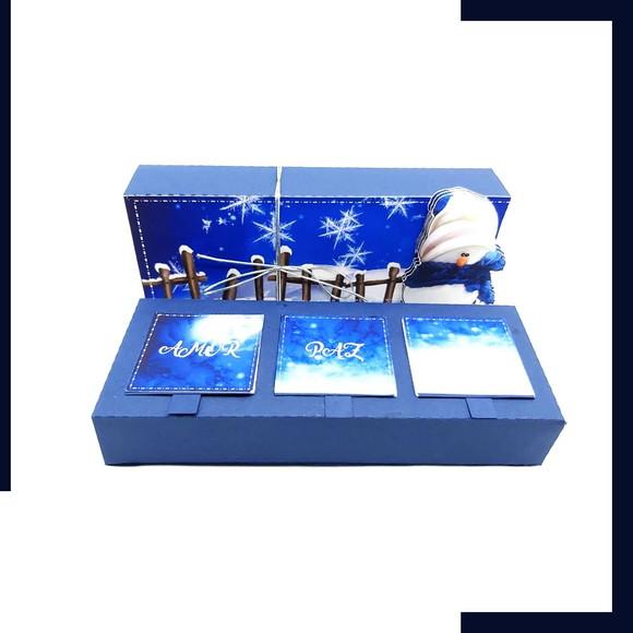 Caixa Ferrero Rocher - Natal Azul (já com Chocolate)