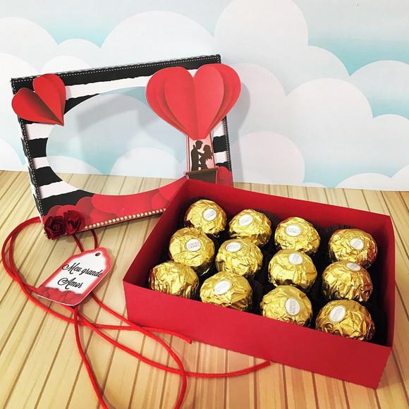 Caixa Luxo Ferrero Rocher Namorados
