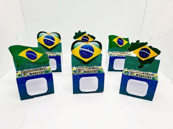 Caixinha Acrílica Brasil Copa do Mundo