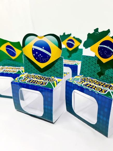 Caixinha Acrílica Brasil Copa do Mundo