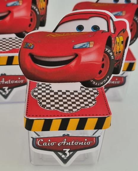 Caixinha Acrílica Carros Mcqueen