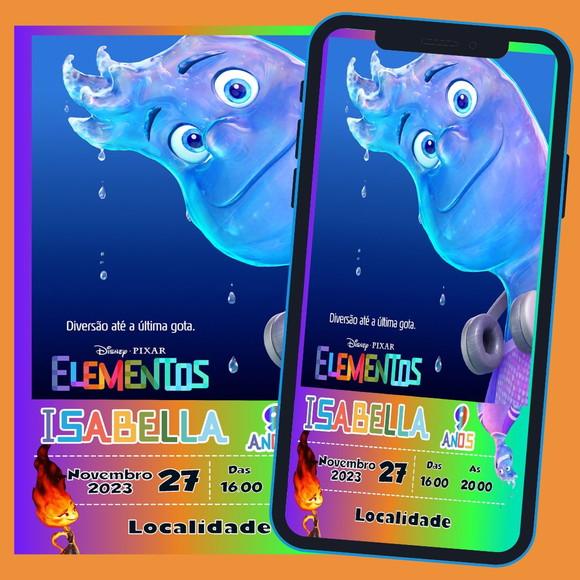 Convite Digital Elementos Gota