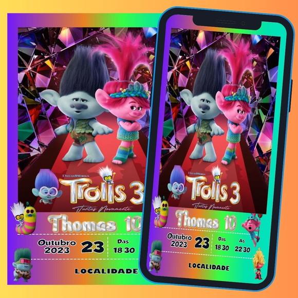 Convite Digital Trolls 3