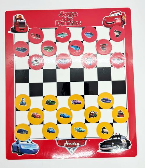 Jogo de Damas Carros Mcqueen