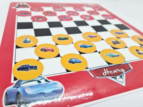 Jogo de Damas Carros Mcqueen