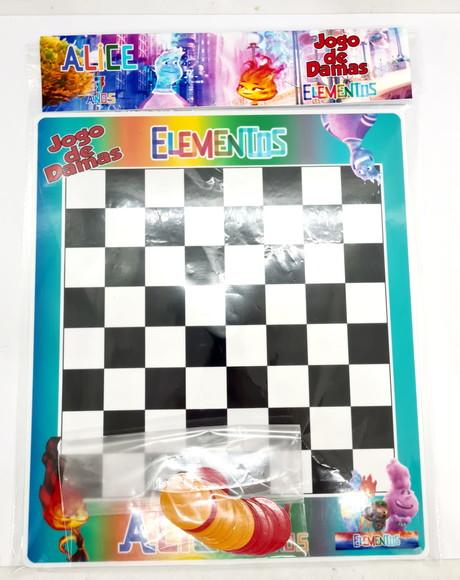 Jogo de Damas Elementos Disney