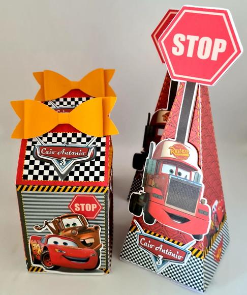 Kit Caixinhas Carros - Mcqueen